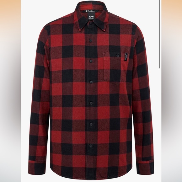 Black Diamond Mens Zodiac Flannel Long Sleeve Shirt Size Medium - Picture 11 of 12